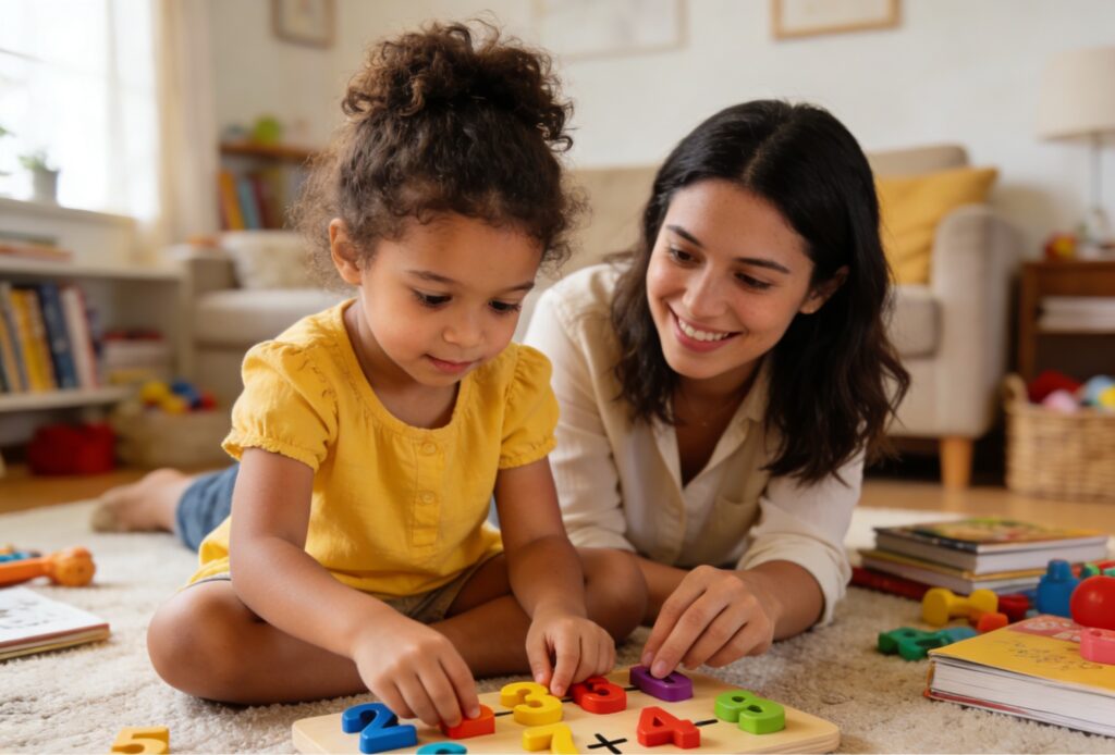 Développement de la pensée mathématique des enfants français à la maison