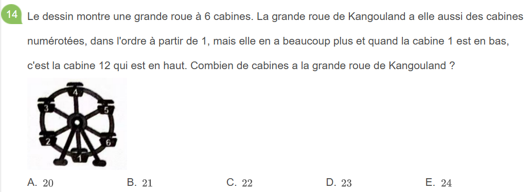 analyse des réponses du Sujet E au Kangourou des mathématiques 2026